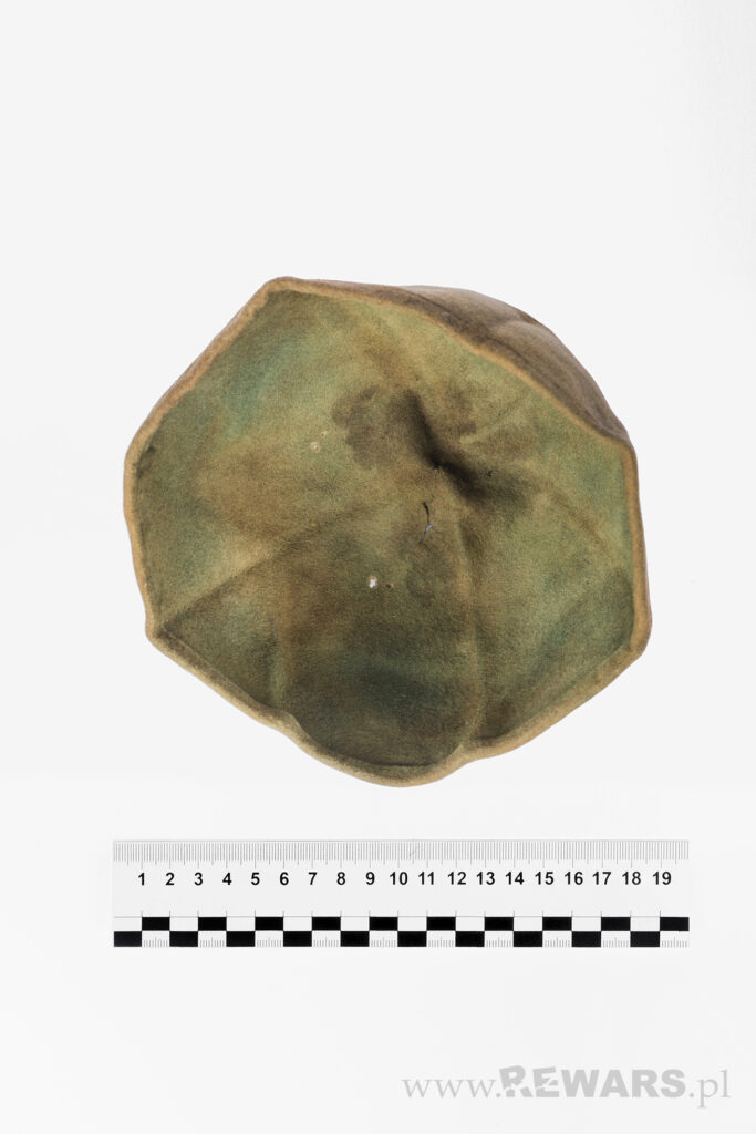 A cap belonging to a priest shot in the Stutthof camp in January 1940. Condition after conservation. Photo Rewards